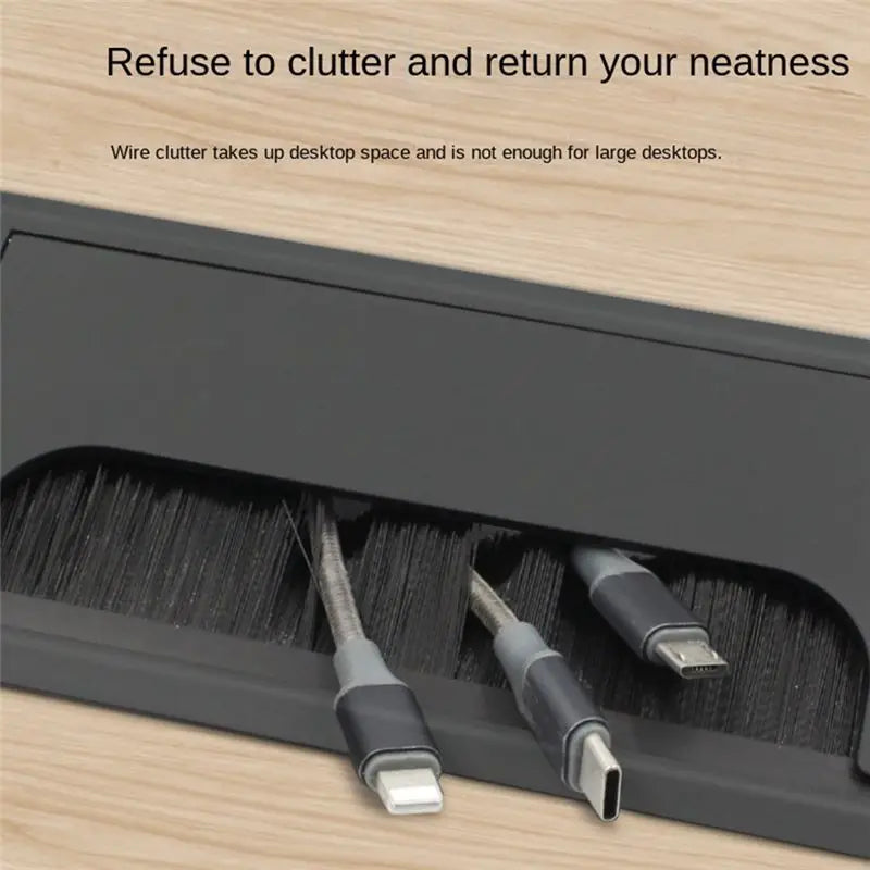 ABKW-Office Desk Threading Box Computer Table Wire Hole Cover Threading Hole Square Brush Cover Plate Vue