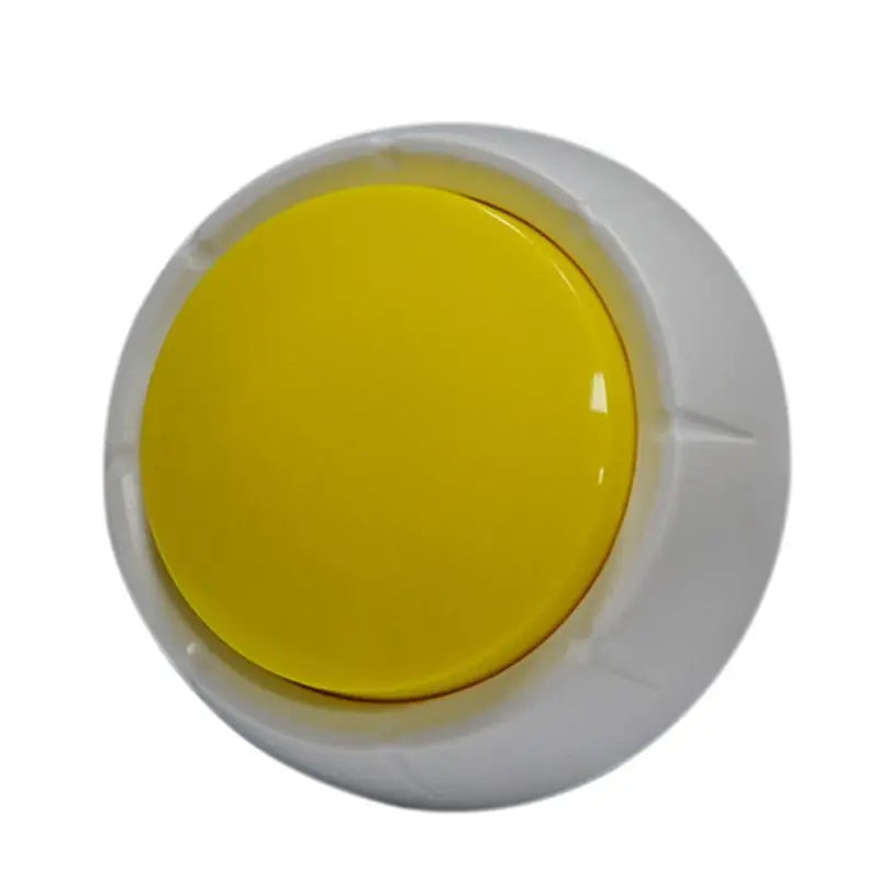 ABKW-Squeeze Sound Box Music Box Recordable Voice Sound Button Party Supplies Communication Buttons Buzzer Sounding Box Vue YellowWhite