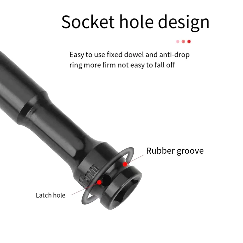 8PCS 1/2 Drive Socket Head Impact Wrench Hex Adapter Spanner Converter Blackabkw Vue