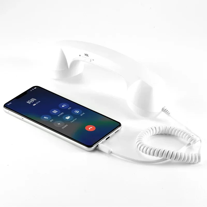 Phone Handset 3.5mm Classic , Fashion Stylish Handset Receiver Mic Speaker for phone Smartphone Vue