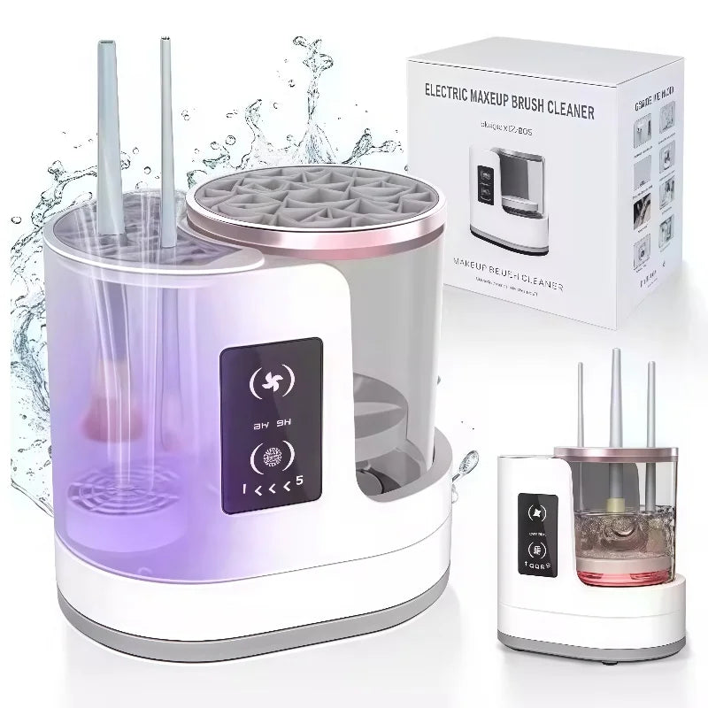 3 IN 1 USB Electric Makeup Brush Cleaner Machine Automatic Quick-Drying Portable Cosmetic Brush Cleaning And Drying Tools Vue HZ006