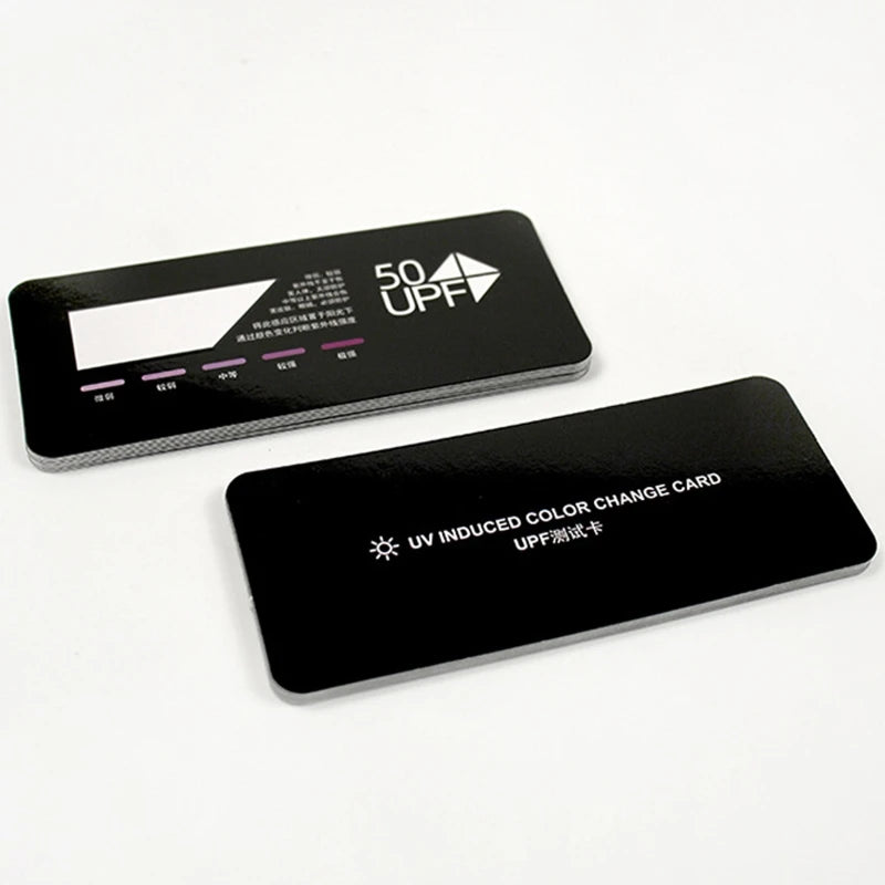 UV Test Card UPF50+ Sun Strength Indicator – 10-Pack UV Indicator Card Vue