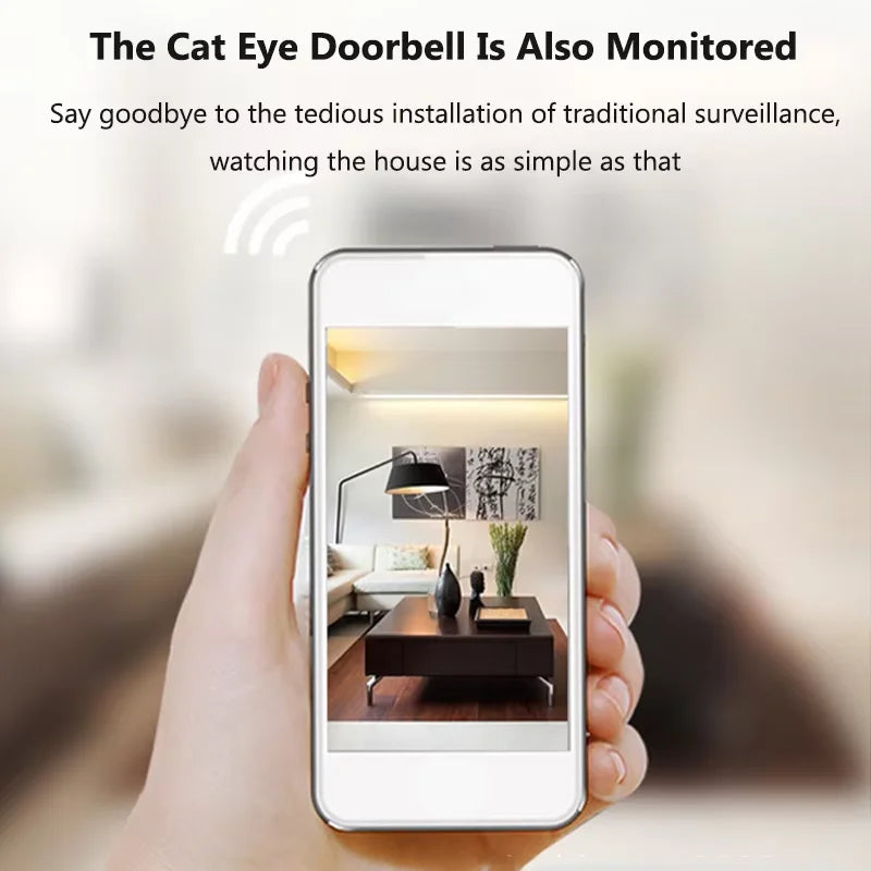 4.3 Inch 1080P Smart Tuya WiFi Video Doorbell Eye Peephole Camera PIR Motion Detection Two Way Audio Digital Door Viewer Vue