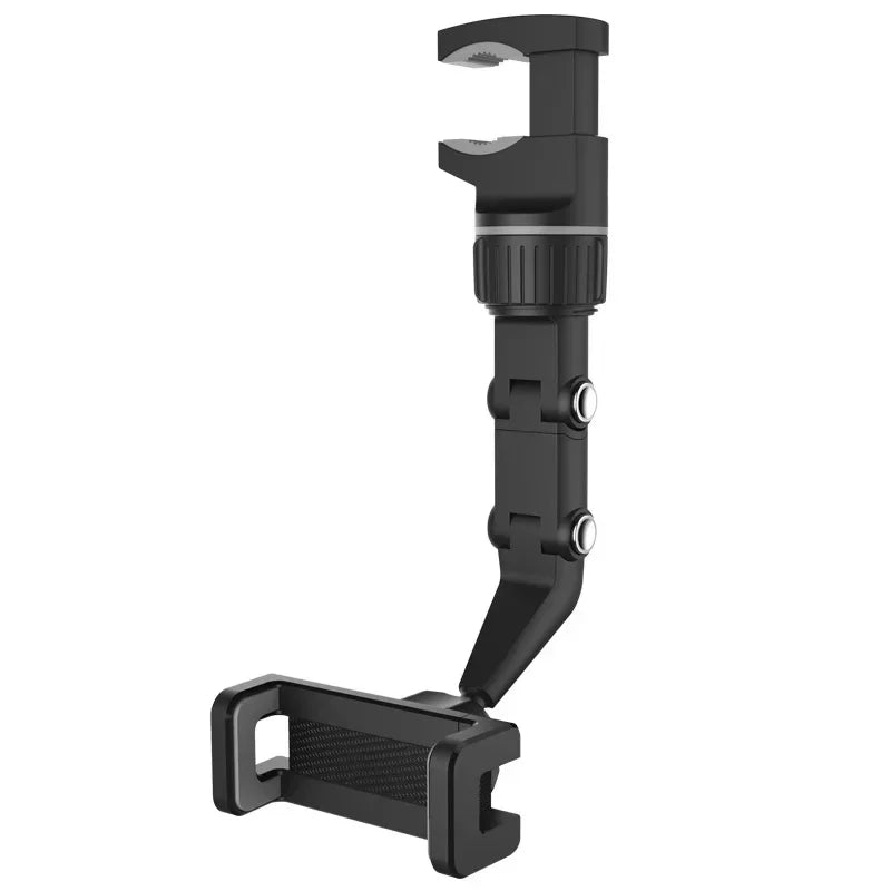 Rearview Mirror Phone Holder for Car, 360° Rotating Phone Mount, GPS Holder Universal Car Phone Holder for All Smartphones Vue Orange