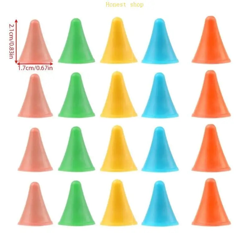 20-Pack Rubber Knitting Needle Point Protectors & Tip Stoppers Knitting Accessories Vue