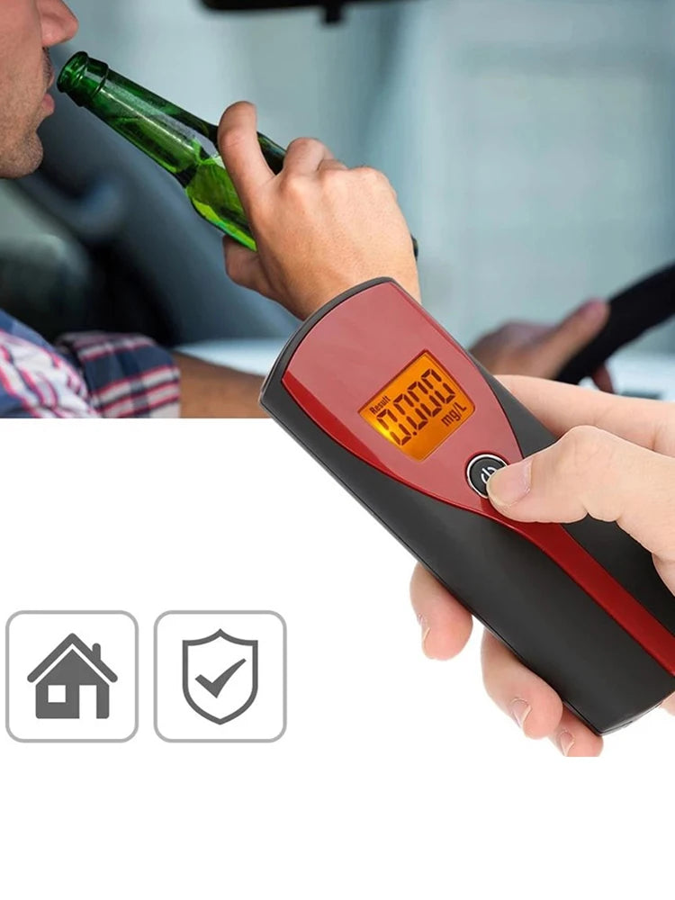 ALLOYSEED Portable Breathalyzer Digital BAC Breath Tester Digital Breathalyzer Vue