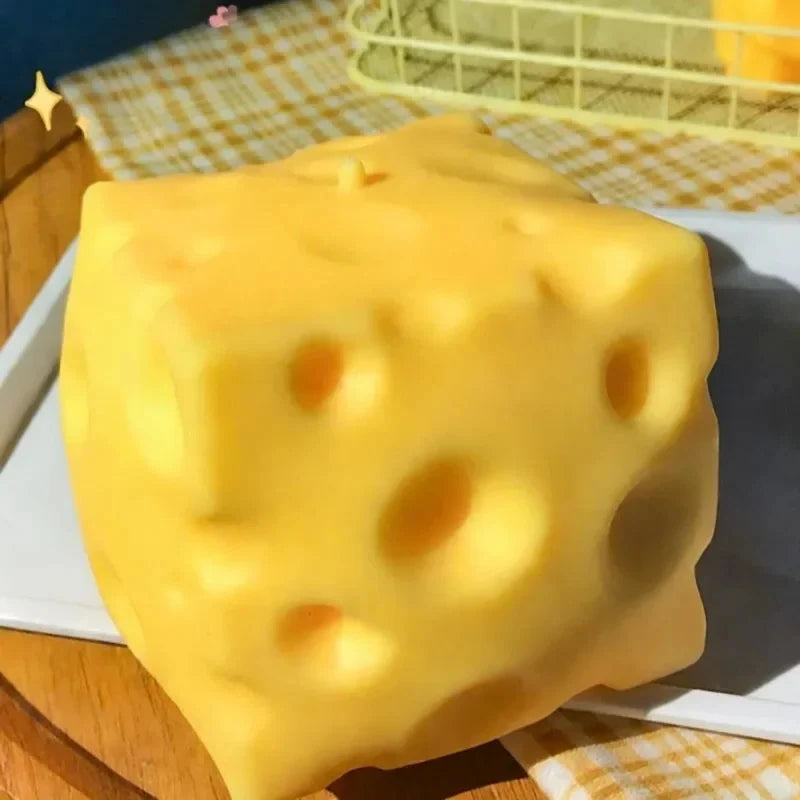 2026 New Squishy Square Cheese Squeeze Toys Slow Rebound Stress Relief Sensory Toy Soft Butter Cheese Party Toy Vue