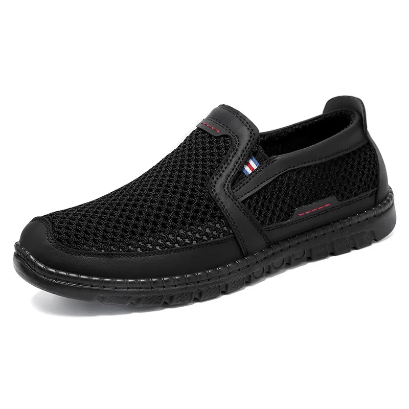 Men's Mesh Breathable Slip-On Flat Shoes | Sizes 39–47 Men's Slip-On Shoes Vue