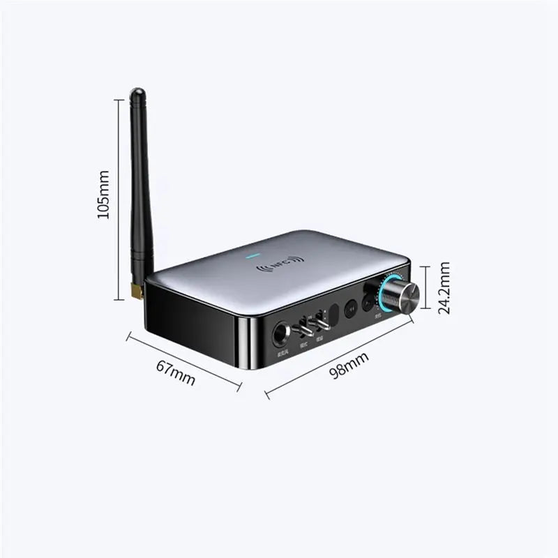Hot-Bluetooth Receiver Transmitter 5.1 Stereo 3.5Mm AUX Coaxial RCA Wireless Audio Adapter Microphone Sing For TV Vue