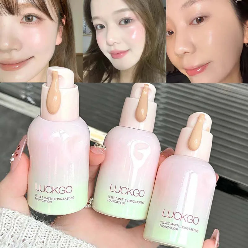 1 Pcs Natural Smooth Creamy Liquid Foundation Long Lasting Waterproof Even Skin Concealer Face Liquid Foundation Makeup Cosmetic Vue