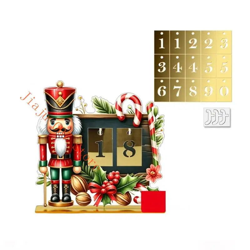 Acrylic Advent Calendar Display with Hanging Date Cards Advent Calendar Display Vue D CN