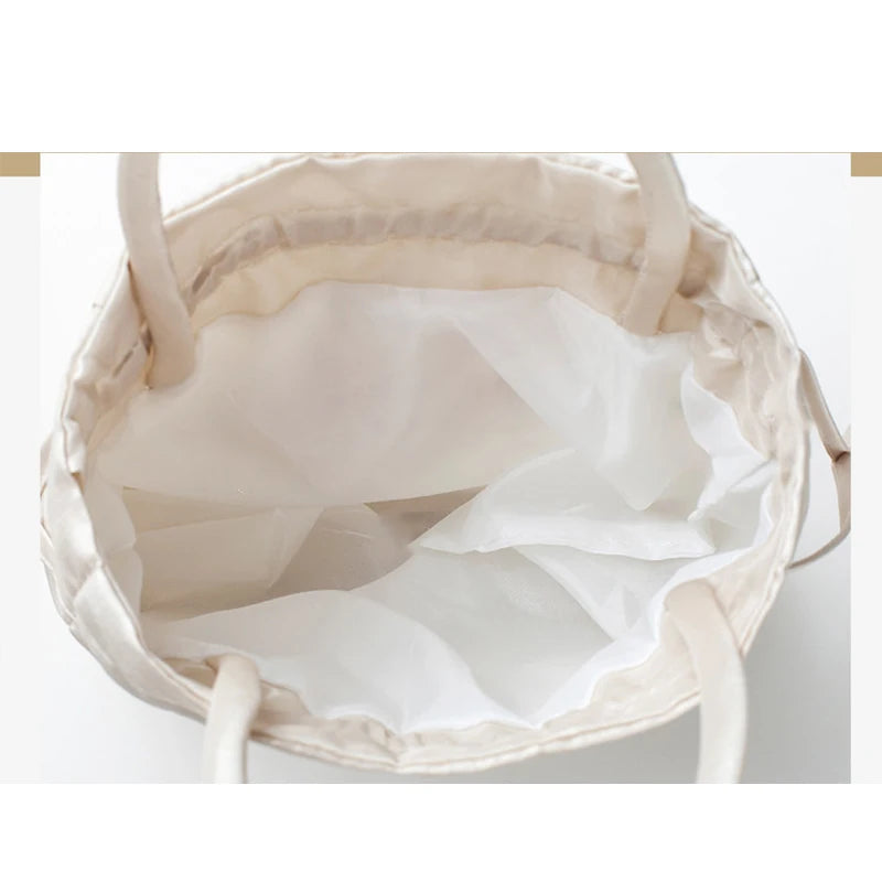 Retro Embroidery Drawstrings Handbags Storage Bags Women Purse