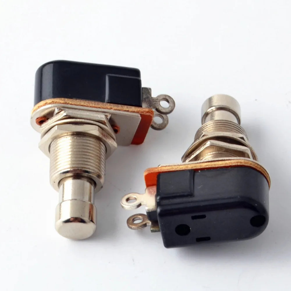 1PCS BS-24B Foot Switch Push Button Switch 2Pin Button Switch 1 Normally Closed+1 Normally Open Button Switch for Guitar Vue