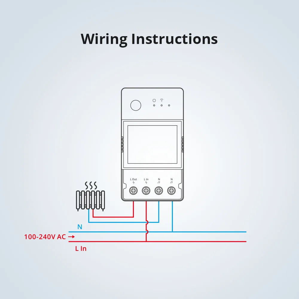 100-240V 16A WiFi Smart Switch High Accuracy Power Consumption Measure Monitor Current Energy Meter Work with Alexa Google Home Vue