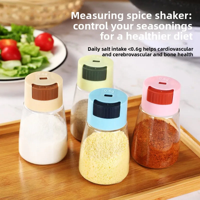 1-20PCS Kitchen Shaker Adjustable Pour Measuring Portion Control Seasoning Spice Dispenser for Home Cooking Dining BBQ Camping Vue