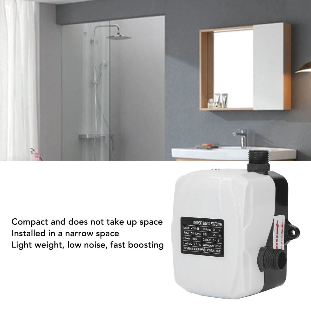 Automatic Booster Pump Automatic Water Booster Pump Booster Pump Water Pressure High Lift 180W for Kitchen Sink Shower DC24V Vue