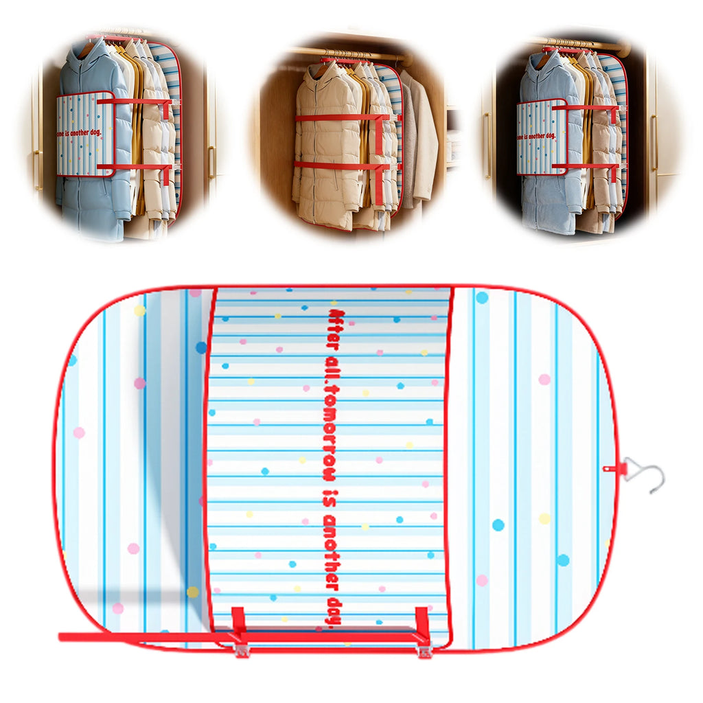 Clothes Compression Storage Board with Hook | Space-Saving Organizer Wardrobe Storage Board Vue