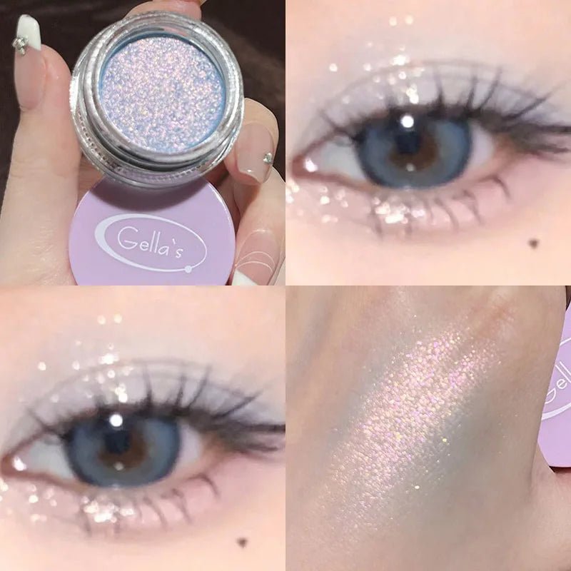 Pearl Glitter Mashed Potatoes Eye Shadow Gel Cream Liquid Highlighter Face Body Diamond Brighten Shimmer Natural Contour Makeup Vue