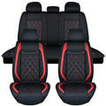 Nilight 5 Car Seat Covers Waterproof Faux Leather Cushions Anti-Slip Universal Fit For 5 Cars Kia Civic Corolla Camry CR-V RAV4 Vue CRIMSON United States