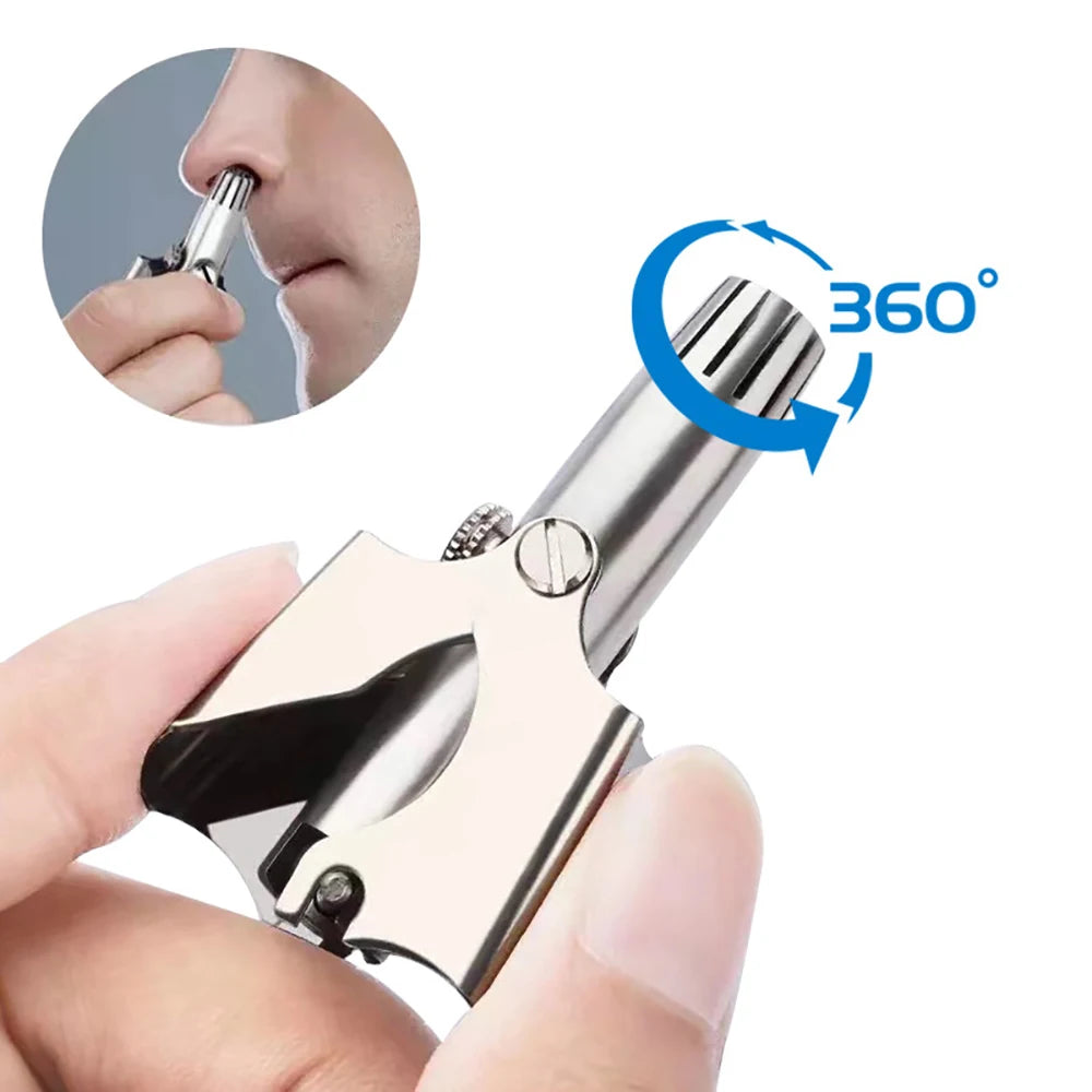 1piece Ear and Nose Hair Trimmer Clipper Painless Hair Trimmer for Men Women Manual Trimmer Waterproof Hand Wash Easy Cleansing Vue