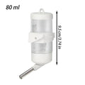 80ml Hamster Drinker Water Bottle Dispenser Feeder Hanging Guinea Pig Squirrel R abbit Pet Drinking Fountain Accessories Vue White