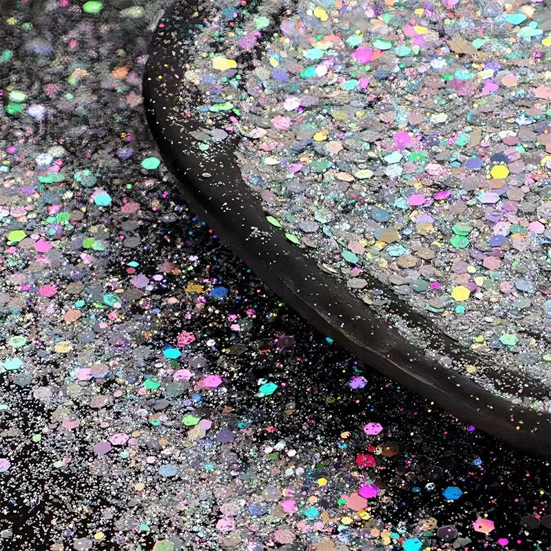 Holographic Chunky Glitter Sequins 50g Mixed Size Laser Sparkle Flakes For DIY Nail Hair Skin Music Festival Vue