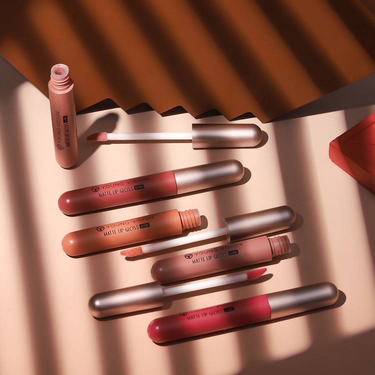 YOUNG VISION 6Pcs/Set Matte Velvet Lipgloss Waterproof Long-Lasting Liquid Lipstick for Flawless Makeup Vue