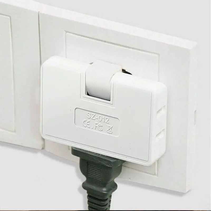 Electrical Multi-outlets Portable 180-Degree Rotating Wall Outlet Extender Electrical Adapters Plug Adapter Fire Resistant Vue Default Title