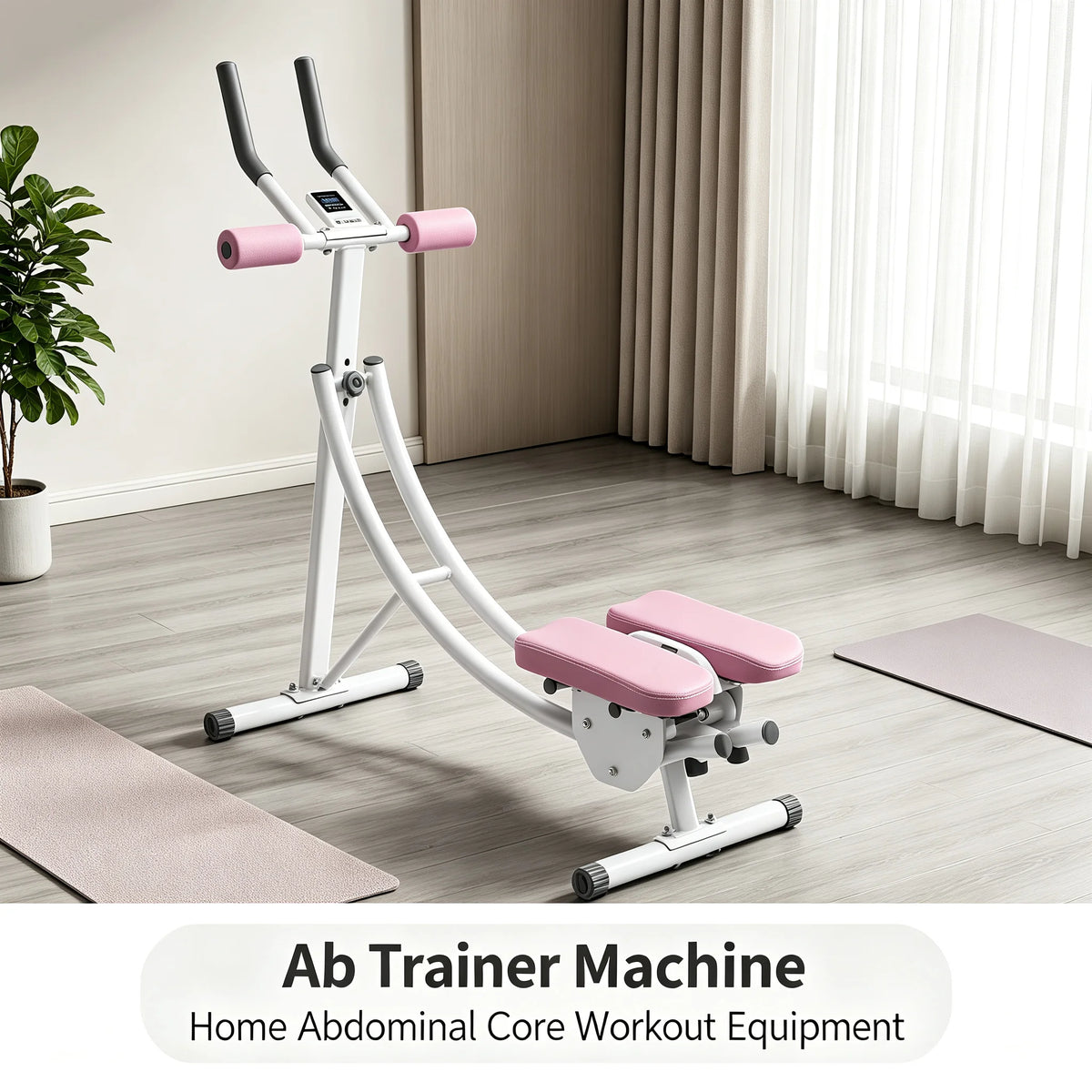 Foldable Ab Trainer Machine with LED Display, 3-Level Adjustable Ab Trainer Machine Vue United States