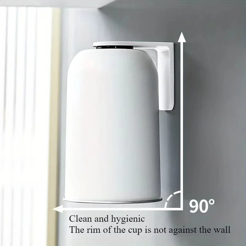 Magnetic Mouthwash Cup 304 Stainless Steel Tooth Brushing Cups Wall Mounted No Punching Household Water Cup Large Capacity양치컵 Vue