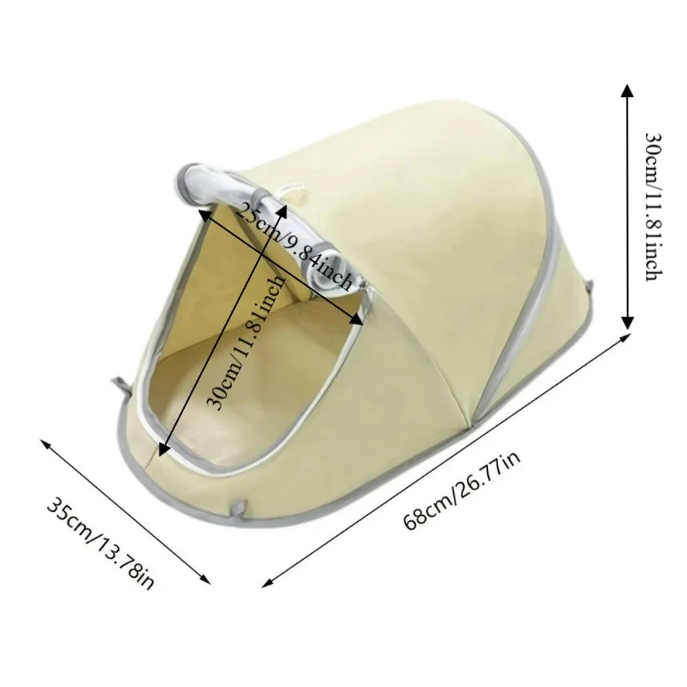 Portable Breathable Foldable Pet Tent Removable Sunproof Cat Sleeping Bed Ventilated Mosquito-Proof Dog Cave Hut Puppy Vue