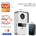 WiFi Video Doorbell Camera, Intercom, Alexa Electronic Lock, Remote Unlocking RJ45 to POE Conversion Support Tuya App Vue KW02 without Alexa US Plug