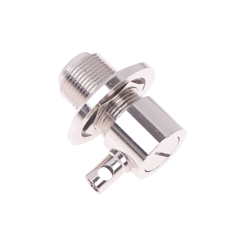 1pcs Connector UHF SO239 Female Jack Nut Bulkhead Crimp RG58 RG142 LMR195 Right Angle RF Coaxial Wire Terminals Vue