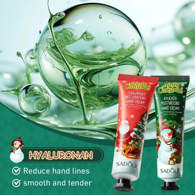 5-Piece Sadoer Christmas Hand Cream Set Moisturizing and Nourishing Whitening and Hydrating Anti-Aging Hand Care Products Vue