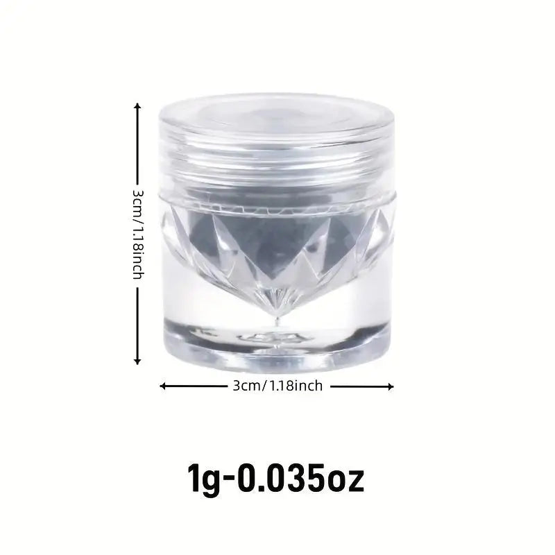 1pc Chrome Nail Powder Ice Transparent Aurora High Gloss Pearl Rainbow Color Powder Metal Pigment Nail Art Creation Vue