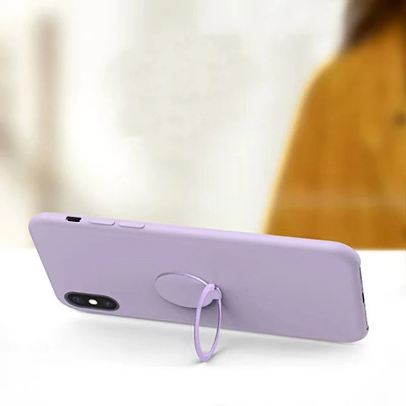 Finger Ring Holder Stand Grip 360 Rotating For Mobile Phone Car Magnetic Mount Phone Back Sticker Pad Unniversal Bracket Vue