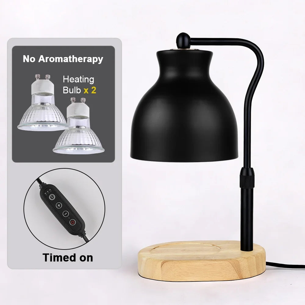 Candle Warmer Lamp with Timer - Electric Adjustable Candle Lamp Warmer, Birthday Gifts for New Home, Candle Warmer Vue TE-SW-08 US Plug