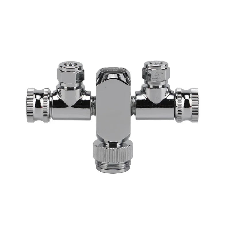 Co2 Distributor Multi Way Splitter Needle Valve Aquarium Stainless Steel 2Ways Solenoid Regulator Check Valve Bubble Counter Vue