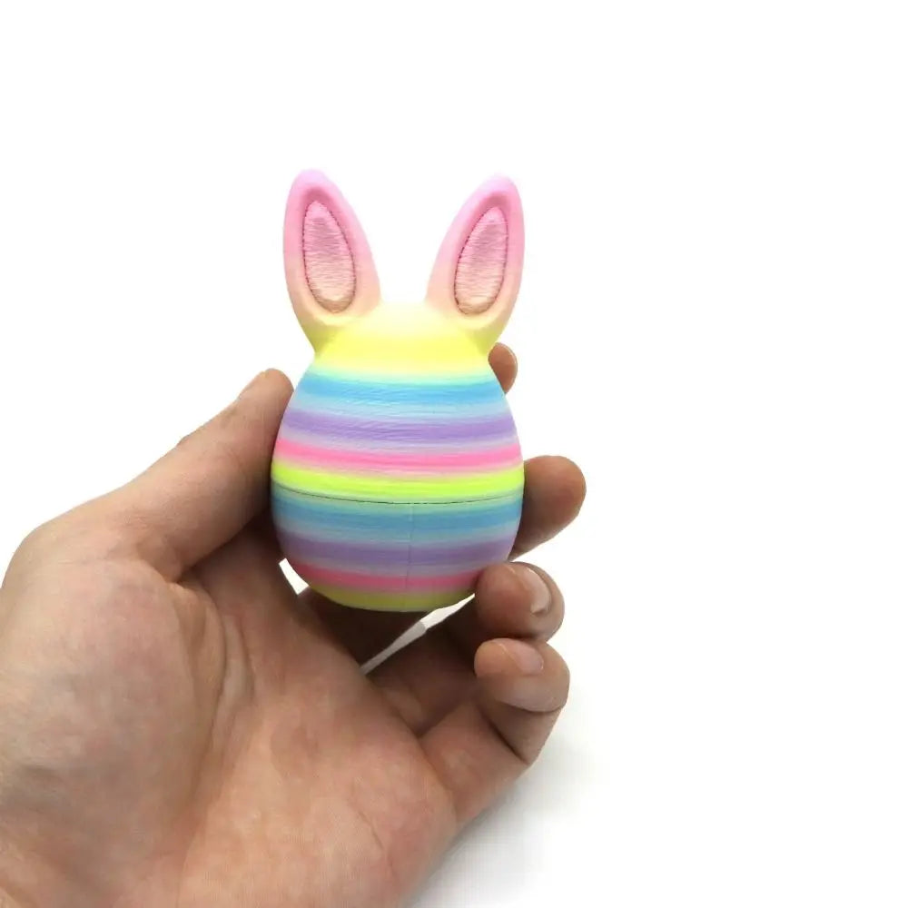 Creative 3D Printed Rabbit Egg PLA Joint Movable Easter Decoration Goodies Filler Colorful Simulation Animal Model Vue