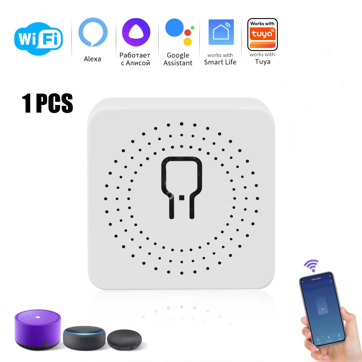 WiFi Zigbee3.0 Dual Mode Mini Smart Switch 2-Way Control Timer Relay Module DIY Light Interruptor Support Alexa Google Alice Vue 20A WIFI