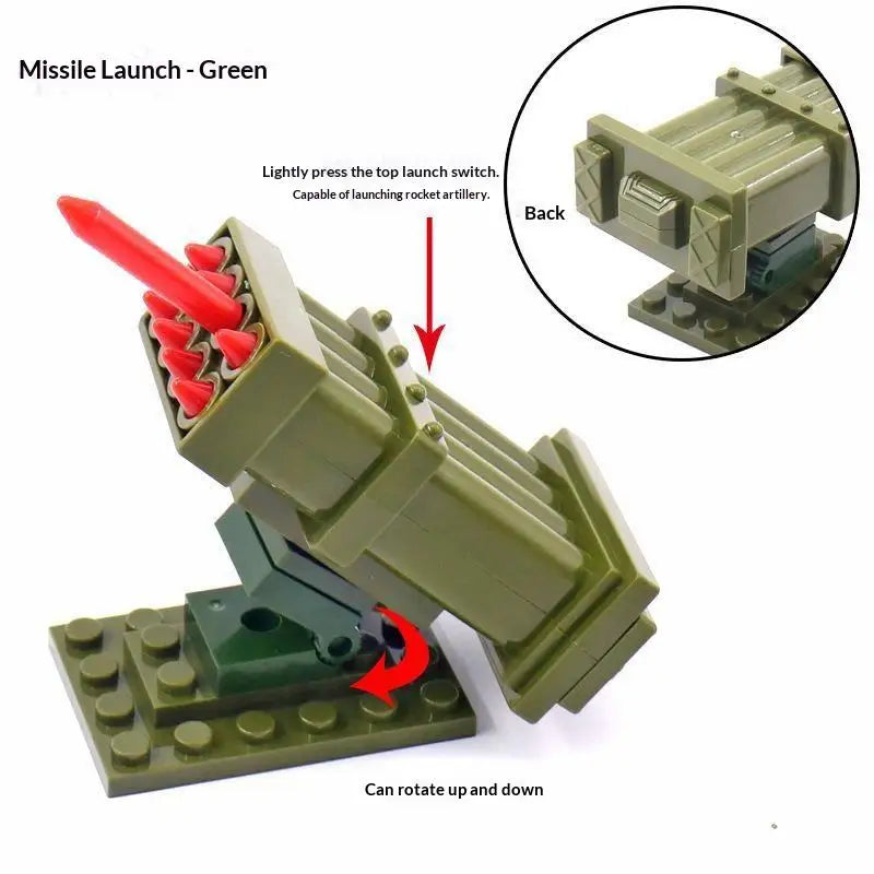 Tracking Missile Launch Launcher Brinquedos Figures Commando Building