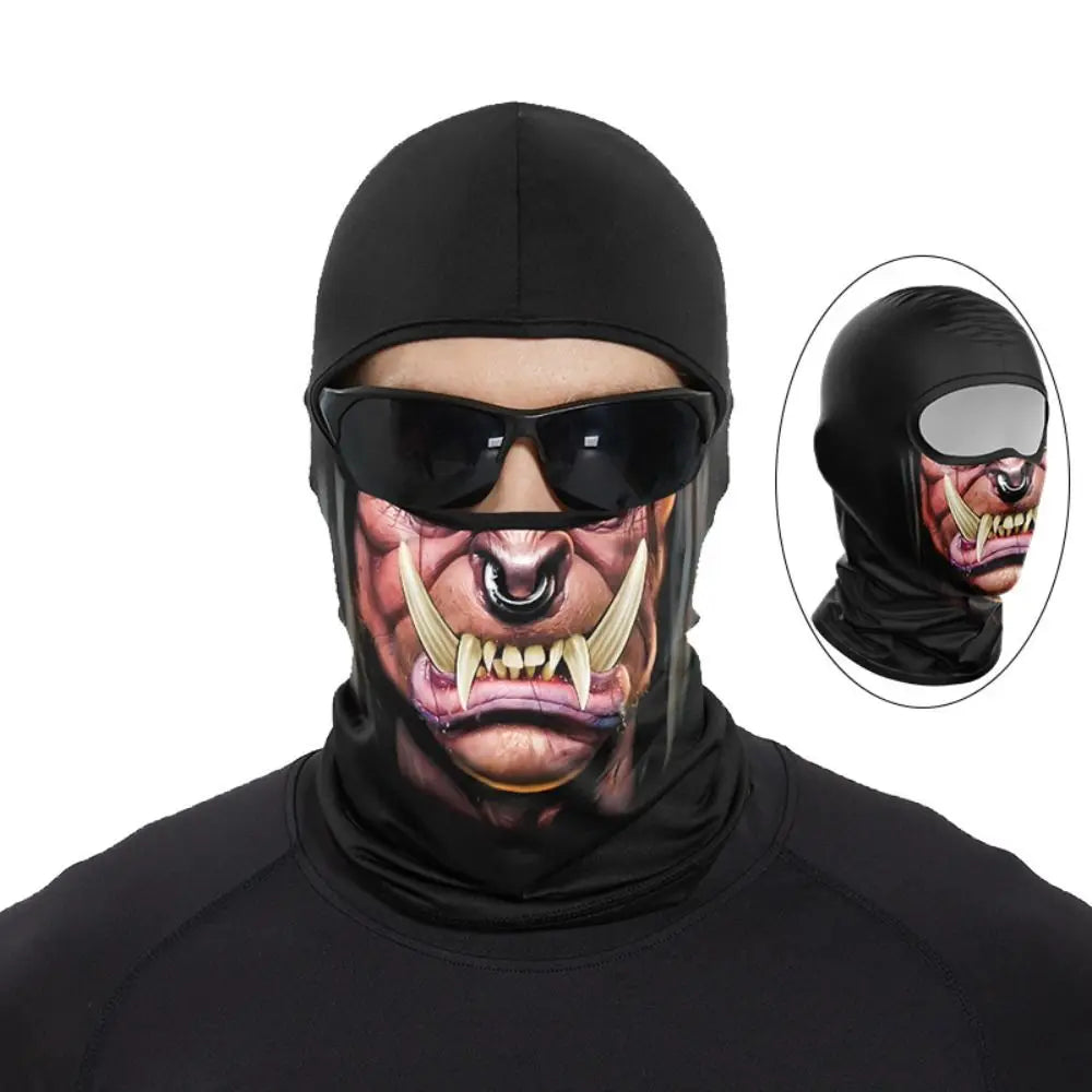 Funny Ape Mouth Skull Motorcycle Balaclava Breathable Lightweight Cycling Full Face Mask Quick Dry Sun Protection Vue Style 11