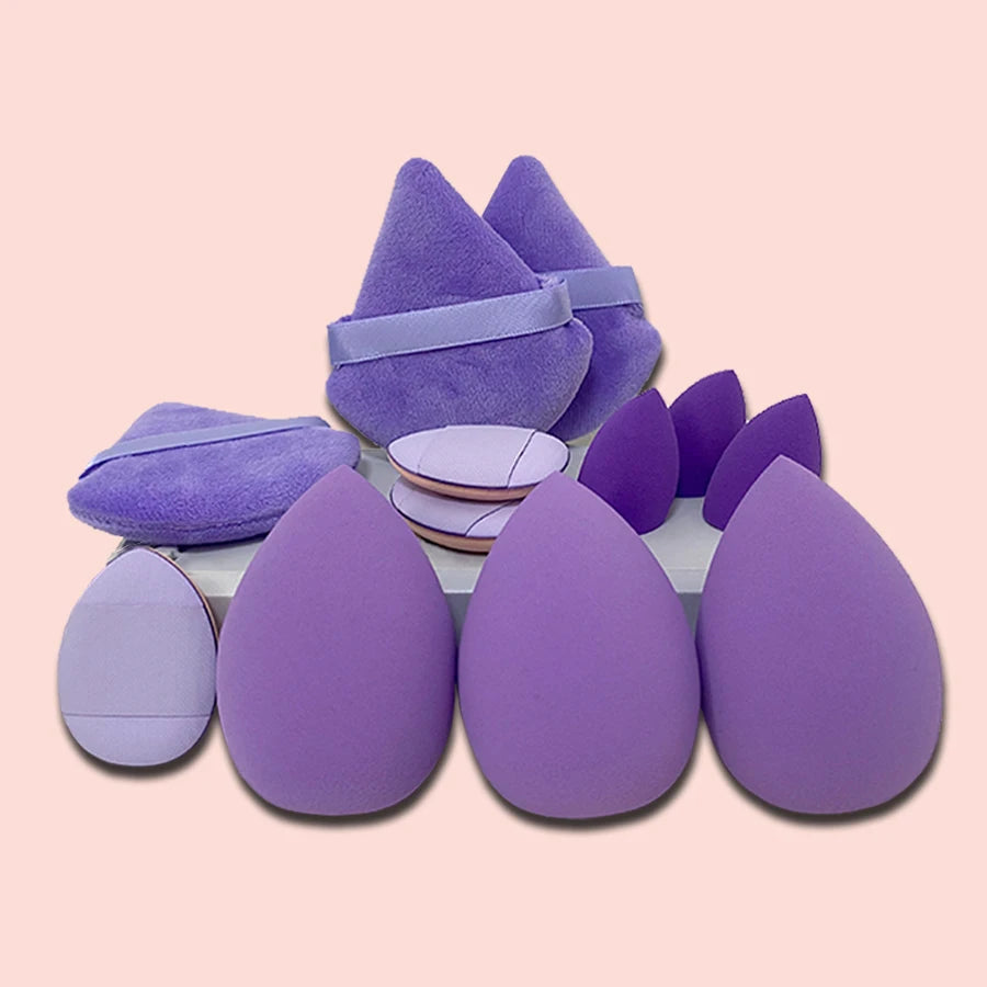 12pcs Makeup Tool Set Size Size Giant Soft Makeup Egg Makeup Powder Suitable for Base Makeup Corner Makeup Setting Novice Makeup Vue