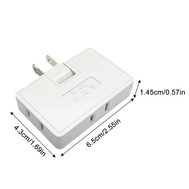 Electrical Multi-outlets Portable 180-Degree Rotating Wall Outlet Extender Electrical Adapters Plug Adapter Fire Resistant Vue