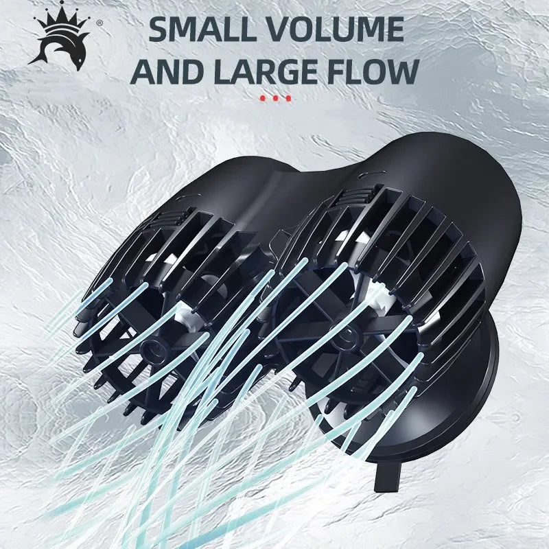 Aquarium Submersible Wavemaker Wave Maker Pump Water Circulation Pump Ultra-Silent Flow Surf Pump for Freshwater Saltwater Tank Vue