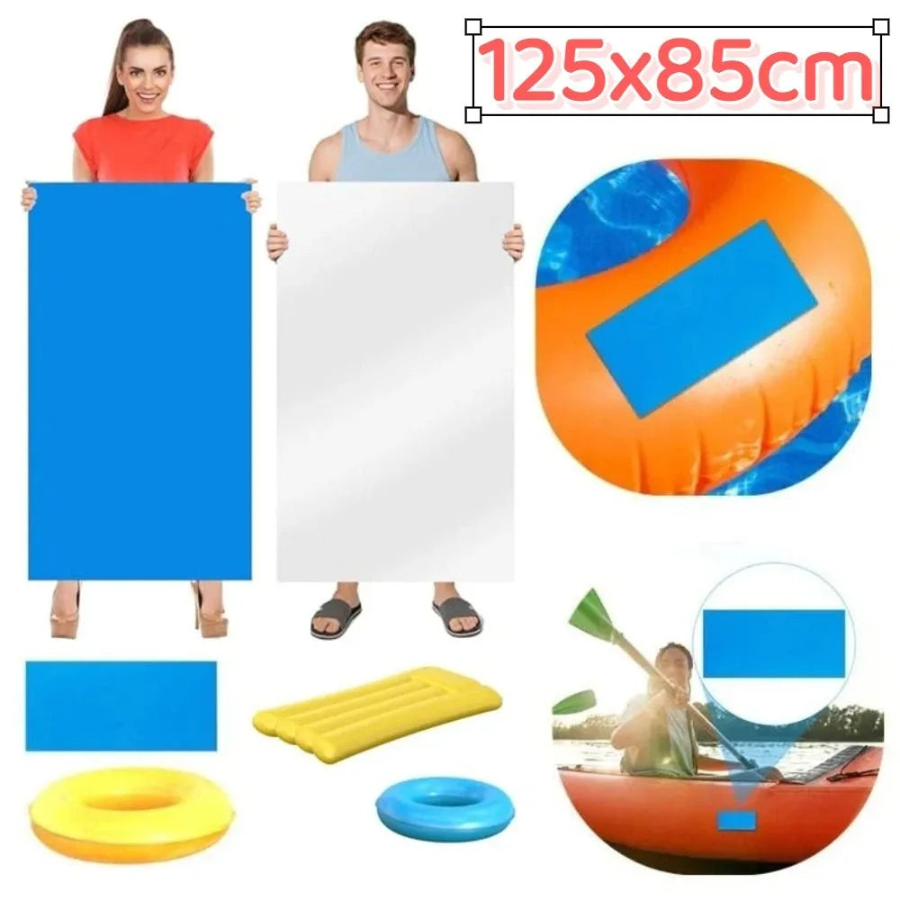 Self-Adhesive Pool Liner Repair Patch Waterproof Cuttable Swimming Pools Sticker Multifunctional Blue Transparent Vue