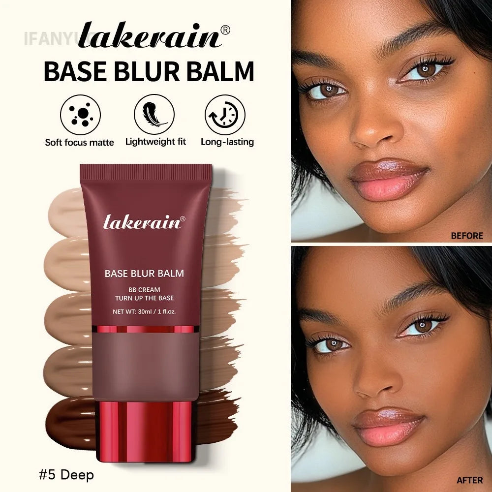 Soft Matte Foundation Light Natural BB Cream Concealer Moisturizing Face Brighten Makeup Base Long-lasting Coverage Cosmetic Vue