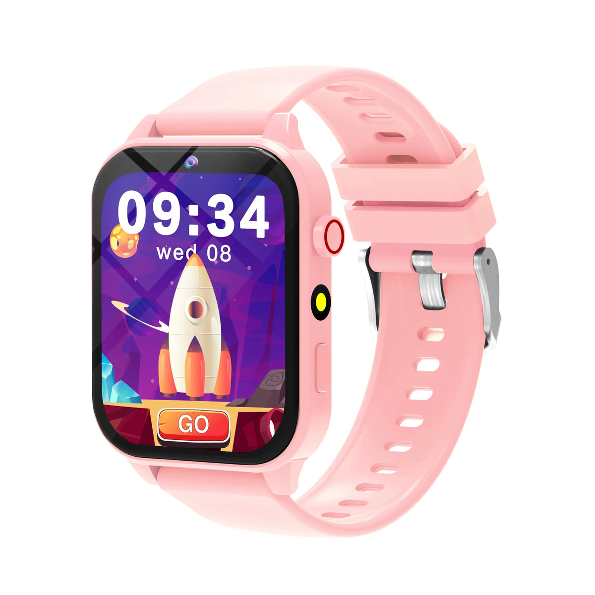 New Smart Watch Kids Toys 18 Games Sleep Monitoring Alarm Clock Calculator Steps Children Smartwatch Camera Boys Girls Gifts Vue pink with box