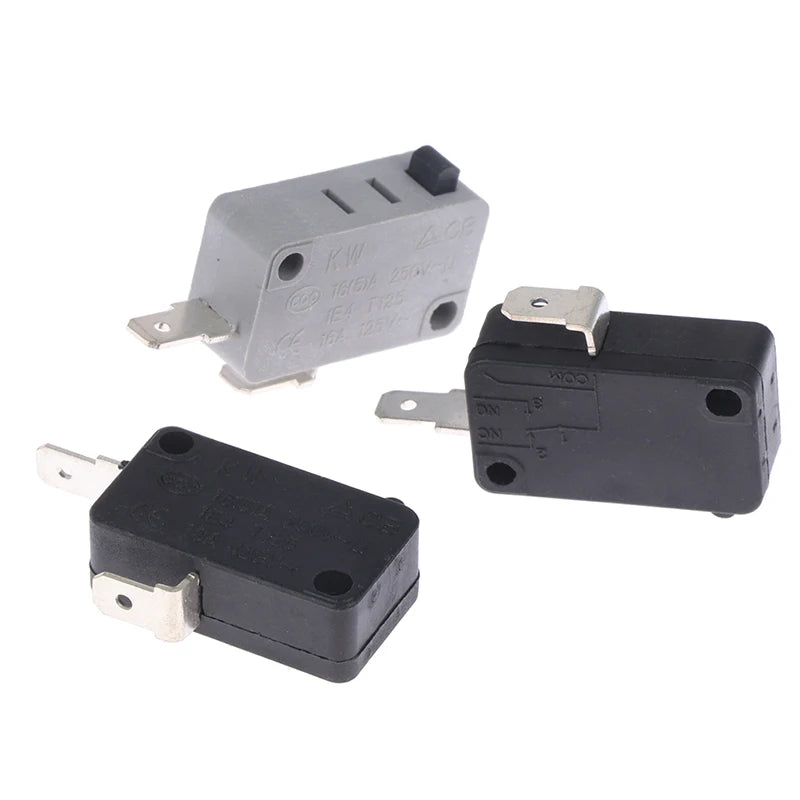2pcs KW16(5)A 250VAC Microwave Oven Door Micro Normally Open Normally Close Switch Door Interloc Vue