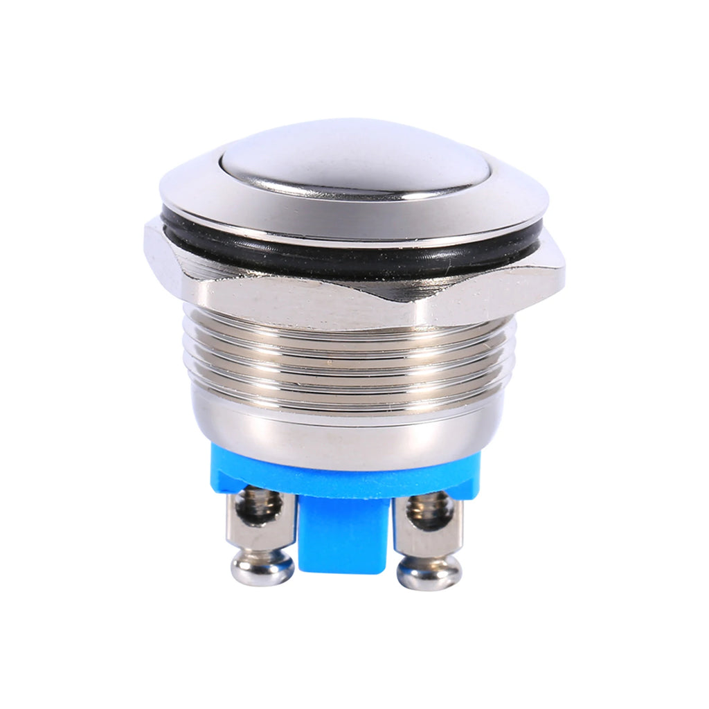 12V 19mm Waterproof Instantaneous Pushbutton , -Plated Brass Reset , Suitable for Automotive Engines Vue